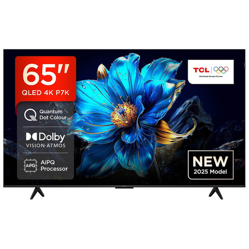 TCL164 cm (65 inch) QLED Ultra HD (4K) Smart Google TV with Dolby Vision- Atmos 35W | ONKYO 2.1ch with Subwoofer|Game Master(65P7K)2025 model
